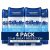 Gillette Clear Gel Men’s Antiperspirant and Deodorant, 72-Hour Sweat Protection, Cool Wave, #1 Clear Gel Brand for Men, 3.8 oz (Pack of 4)