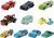 Mattel Disney Pixar Cars Die-Cast Mini Racers 10-Pack Vehicles, Miniature Racecar Toys For Racing, Small, Portable, Collectible Automobile Toys Based on Cars Movies, For Kids Age 3 and Up